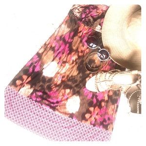 Colorful strapless sundress